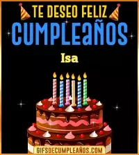 Te deseo Feliz Cumpleaños Isa